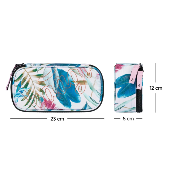 Stile con foglie tropicali