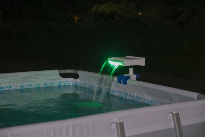 Fontana d'acqua con illuminazione a LED per piscine da giardino BESTWAY