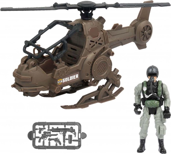 Elicottero militare con pilota 23 cm