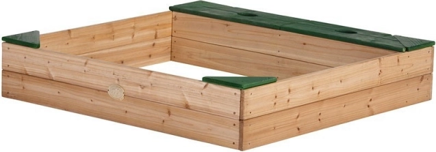 Sandbox in legno AXI con spazio di stivaggio e telone