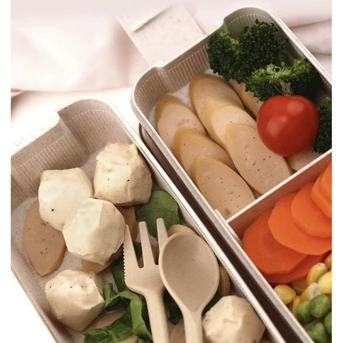 Lunch box con posate ecologiche 750ml