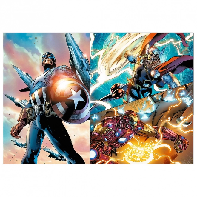 Puzzle 4 x 250 pezzi Giorni eroici Avengers