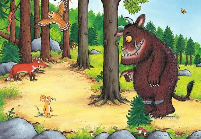 Puzzle il Gruffalo e gli animali del bosco 2x12 pezzi