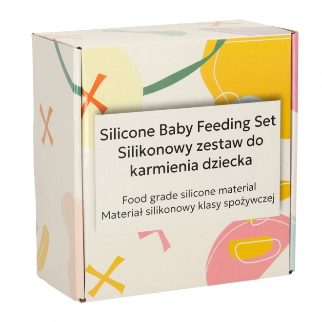 Set pasto in silicone per bambini con gufo