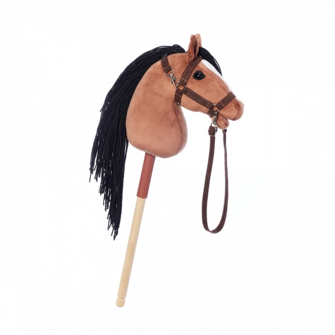 Cavallino su bastone Hoppihorse marrone
