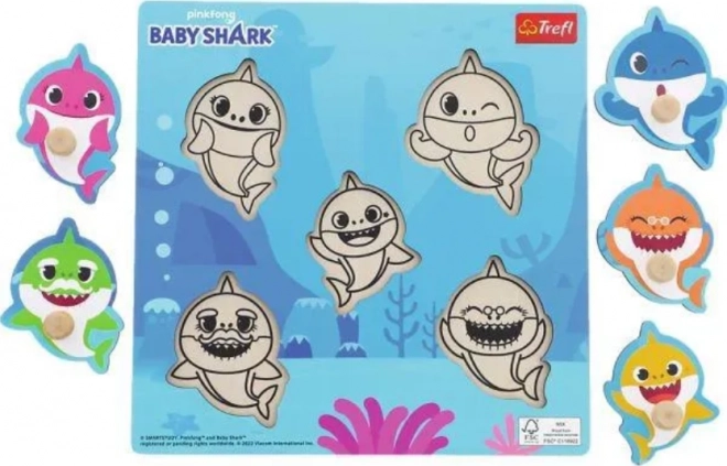 Puzzle in legno Baby Shark