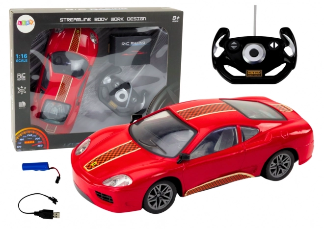 Auto telecomandato RC 1:16 rosso