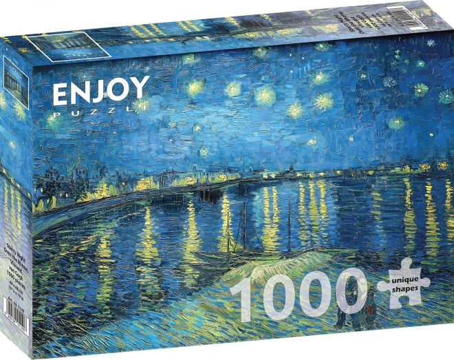 Puzzle Notte Stellata sul Rodano 1000 pezzi