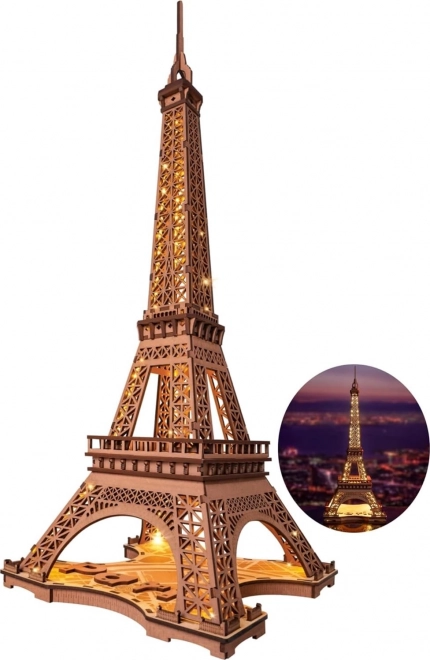 RoboTime puzzle 3D di legno Torre Eiffel notturna