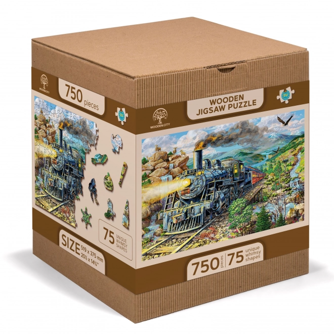 Puzzle in Legno con Figurine - Ferrovia