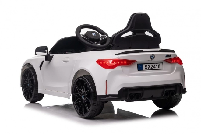 Auto elettrica per bambini BMW M4 bianca