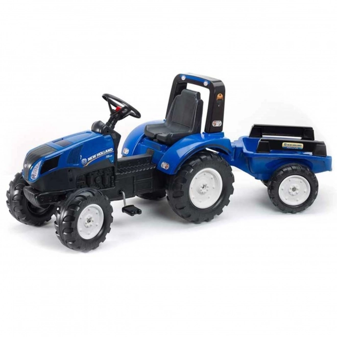 Trattore a pedali New Holland con rimorchio