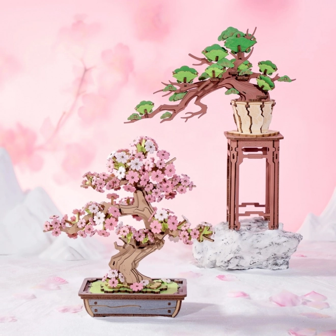 Puzzle 3D in legno Bonsai Sakura