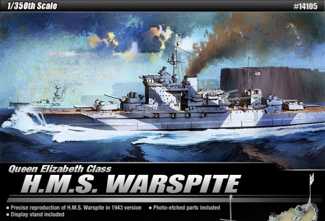 Modello plastico da assemblare H.M.S. Warspite