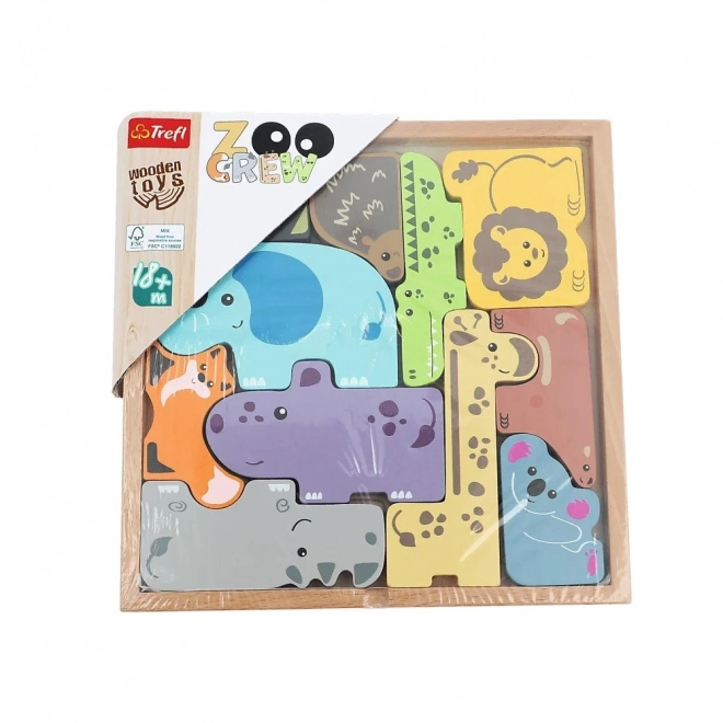 Puzzle in legno Zoo Crew