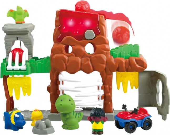 Set avventura mondo dei dinosauri con luce e suono