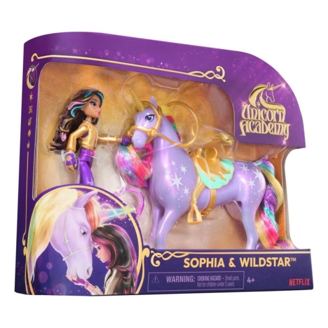 Academia degli unicorni figure Sophia e Wildstar