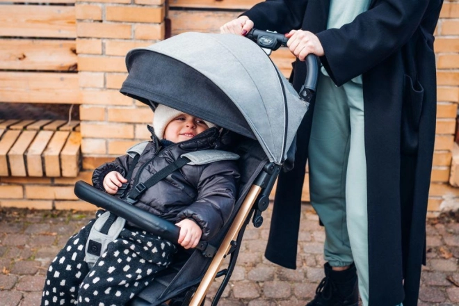 Passeggino sportivo MoMi Estelle Dakar leopard grigio