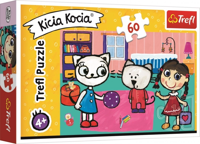 Puzzle TREFL Kicia Kocia con amici 60 pezzi