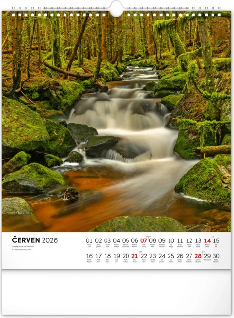 Calendario da parete Šumava 2026
