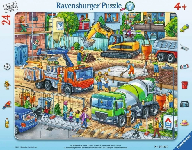 Puzzle Ravensburger al cantiere 24 pezzi