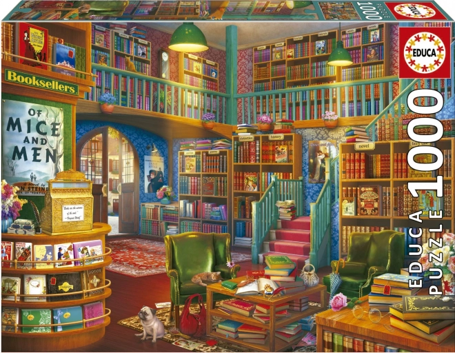 Puzzle libreria incantevole 1000 pezzi