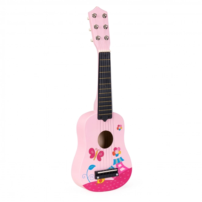 Chitarra per bambini in legno ECOTOYS - Rosa