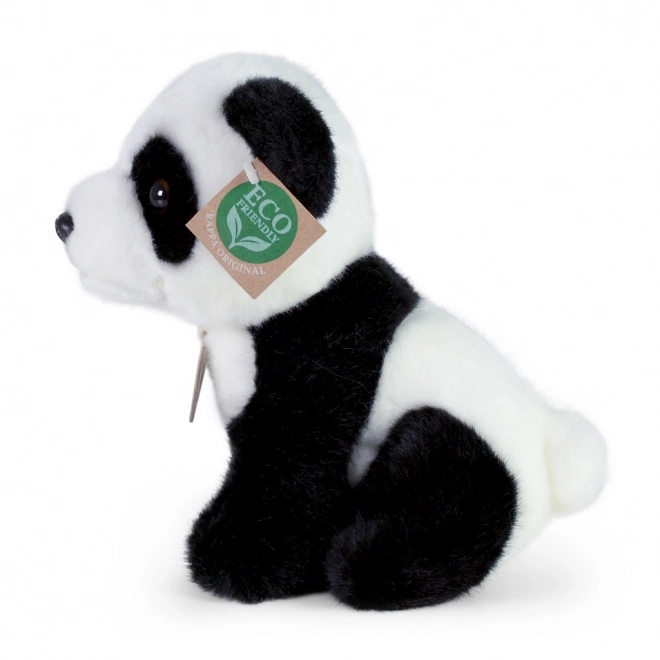 Panda di peluche ecologica seduta 18 cm