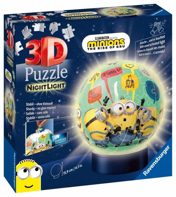 Palla 3D Luminescente Minions