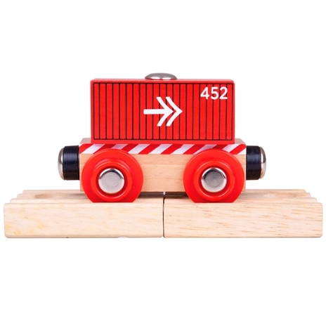 Vagone Container Rosso Bigjigs Rail