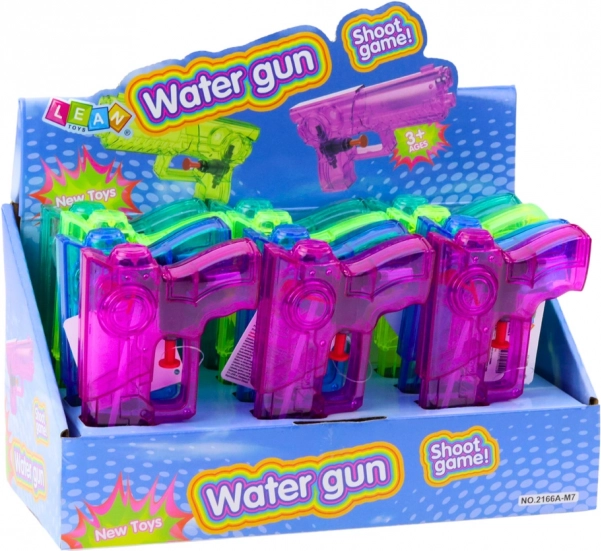 Piccola pistola ad acqua trasparente per bambini