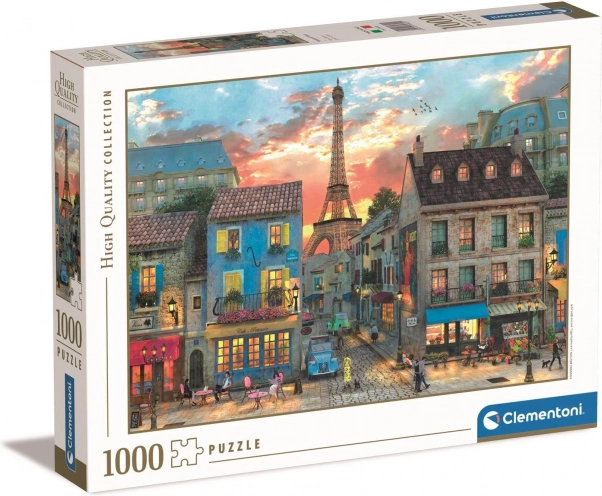 Puzzle 1000 pezzi strada a Parigi CLEMENTONI