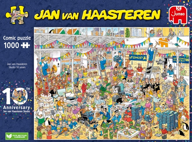 Puzzle JUMBO di Anniversario Jan van Haasteren 1000 pezzi