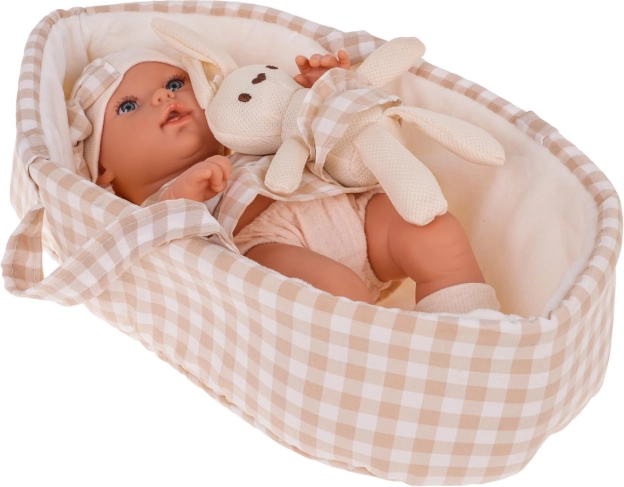 Set bambola bebè con accessori – Beige