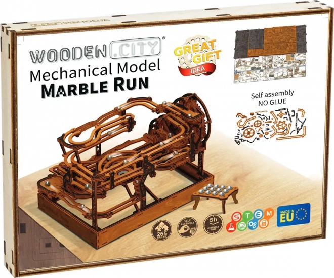 Pista con biglie in legno 3D di WOODEN CITY