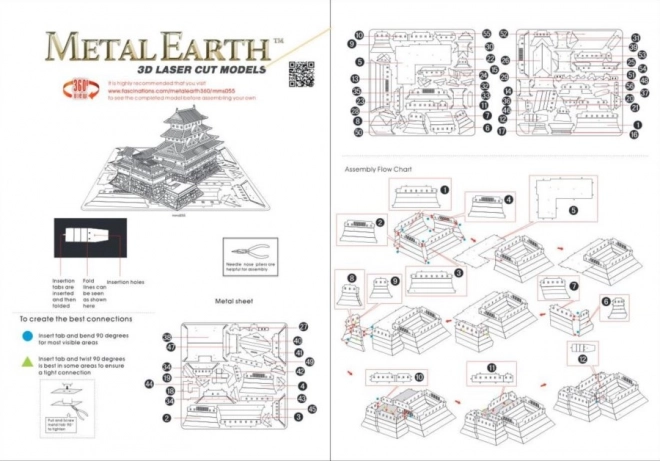 Puzzle 3D Castello di Himeji di METAL EARTH