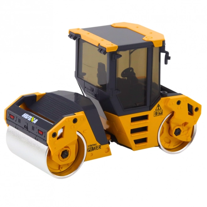 Rullo stradale in metallo Huina giallo 1:50