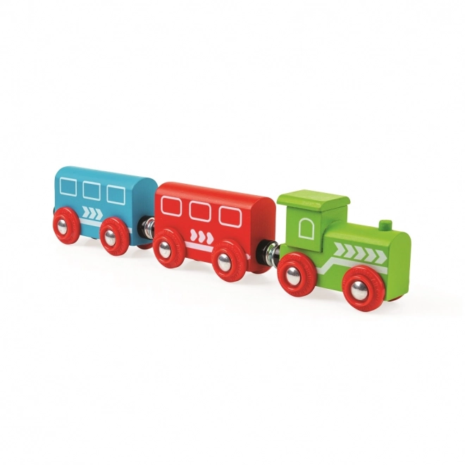 Bigjigs Rail Set ferroviario in legno con percorso rurale 80 pezzi