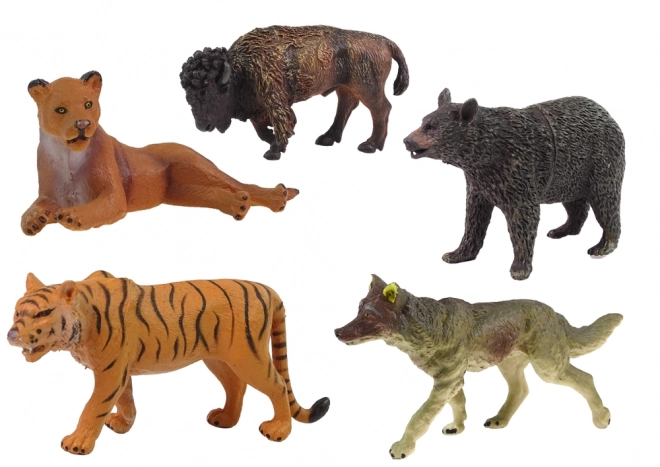 set di figurine animali africani e selvatici