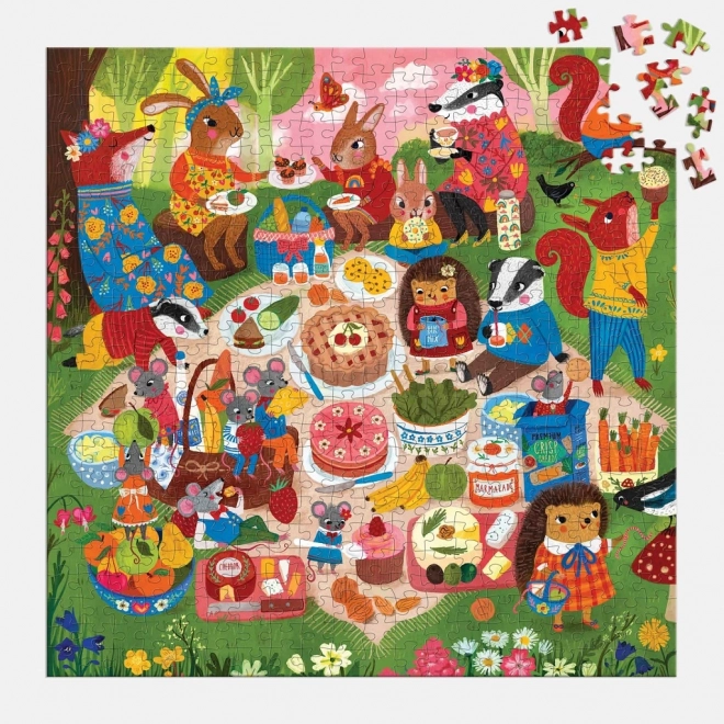 Mudpuppy puzzle Picnic nella foresta 500 pezzi