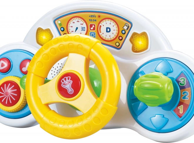 Volante interattivo per bambini con luci e suoni