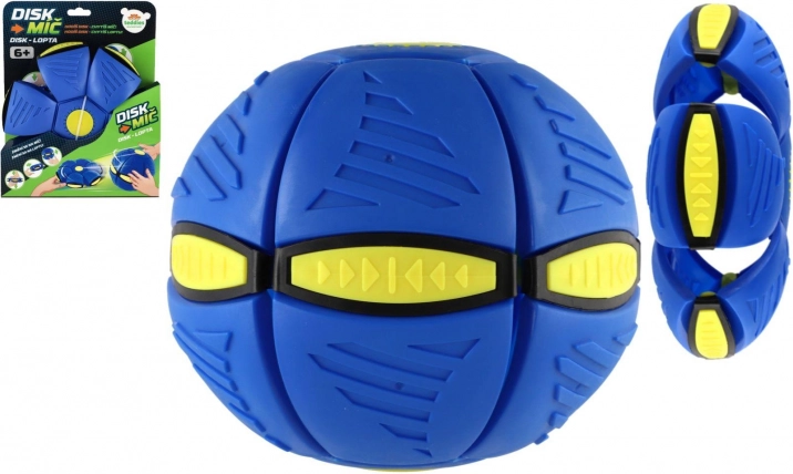 Disco-palla blu 22 cm – disco da lancio che si trasforma in palla