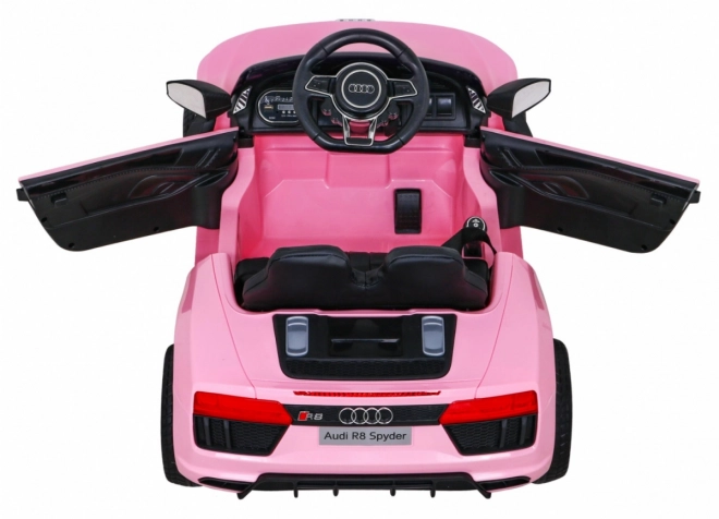 Auto elettrico per bambini Audi R8 rosa con telecomando