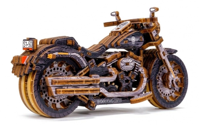 Puzzle 3D in legno Motociclo V-Twin Cruiser