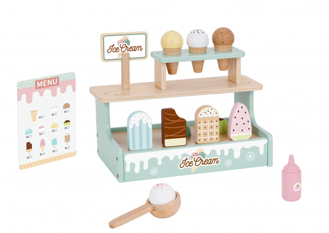 Stragan di Gelati Giocattolo in Legno Tooky Toy