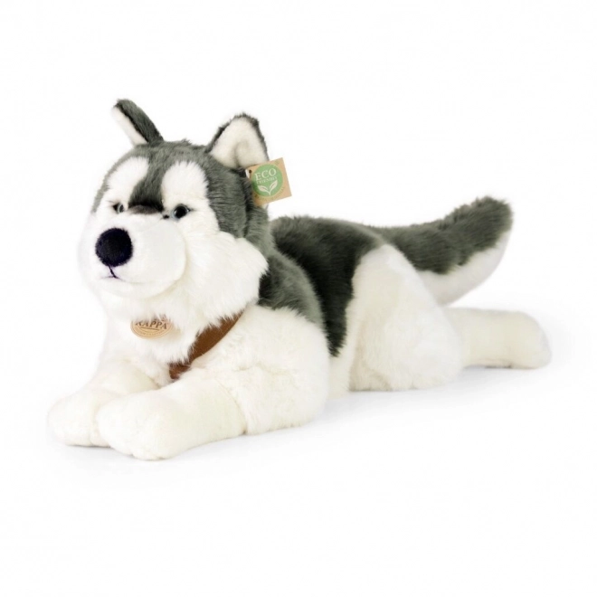 Peluche Cane Husky con Imbracatura 60 cm Eco-Friendly