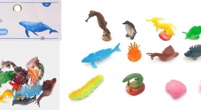 Set di figure Mondo Marino 12 pezzi 7 cm