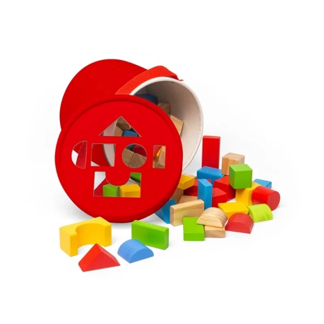 Bigjigs Toys prime costruzioni in legno e inserto in tamburo