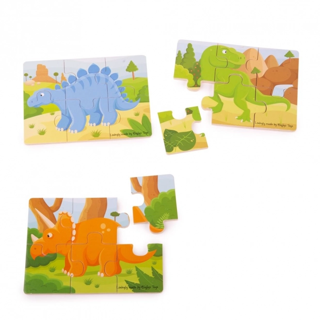 Puzzle dinosauri 3 in 1