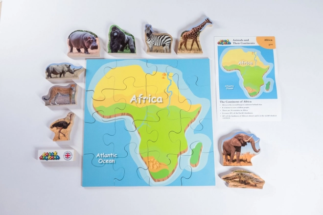 Puzzle in legno Africa e i suoi animali di Just Jigsaws